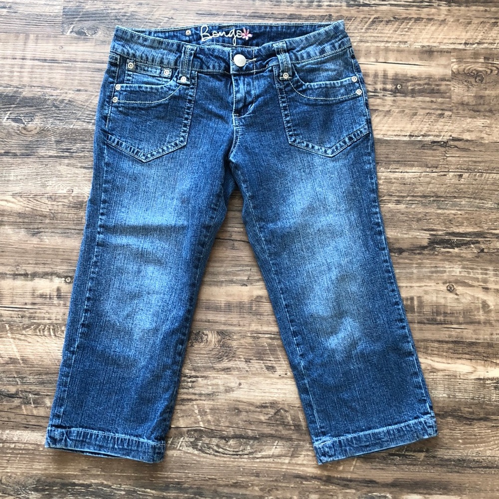 Bongo low rise stretch denim cropped jeans
